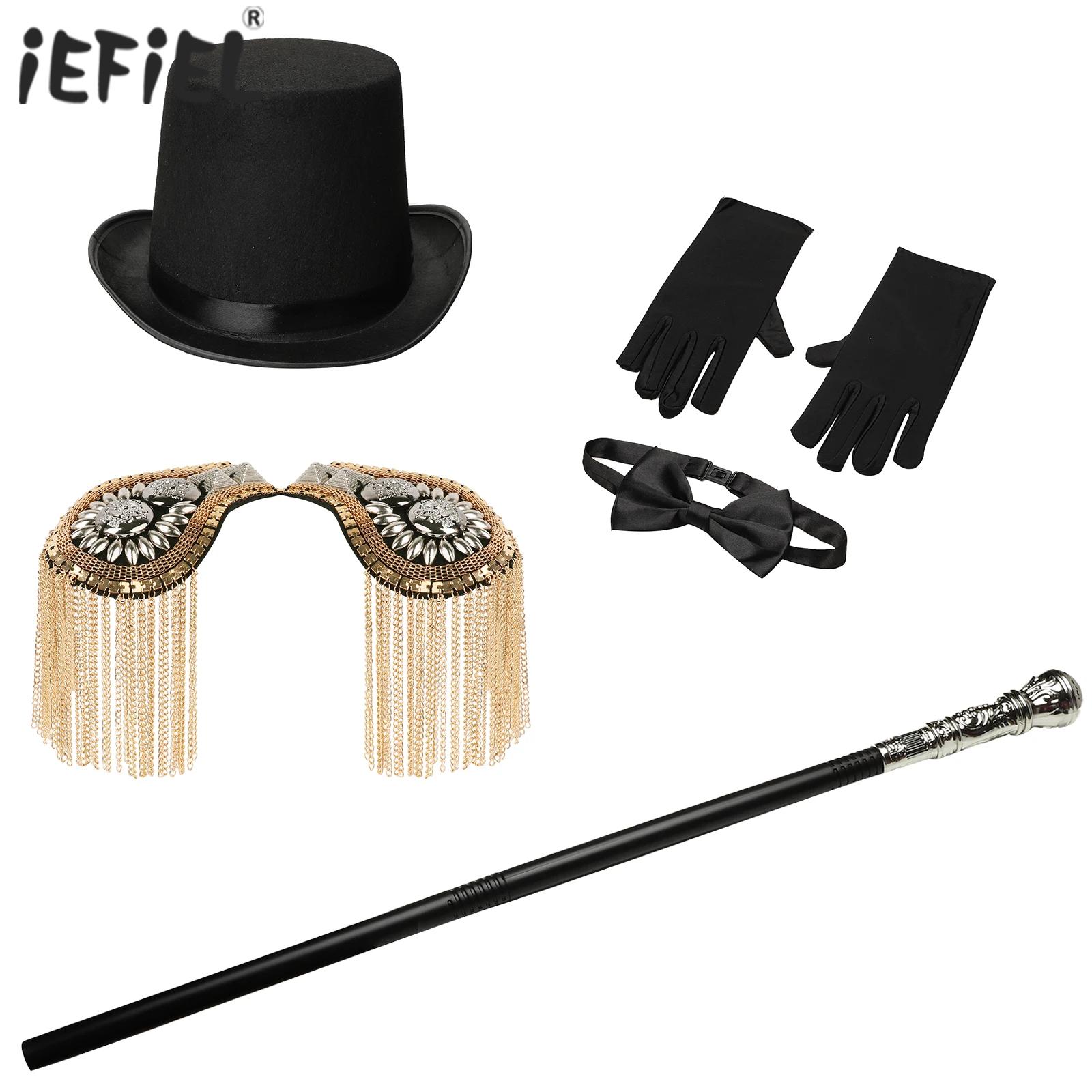 Formal Wear Gloves Men - 大人のためのサーカスのリングマスターの衣装,コスプレ,帽子,タッセル,エポレット,ライオンのテイマー,革の鞭,手袋,蝶ネクタイ,マジョレット,派手なドレス