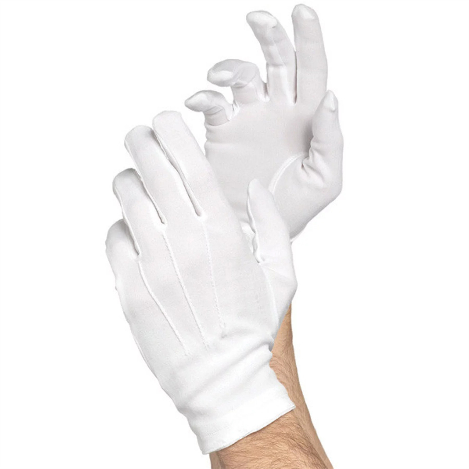 Formal Wear Gloves Men - 男性と女性のためのフォーマルチュキシードグローブ、名誉ガード、コインジュエリー検査、白、衣装、1ペア、3ペア、5ペア、10ペア