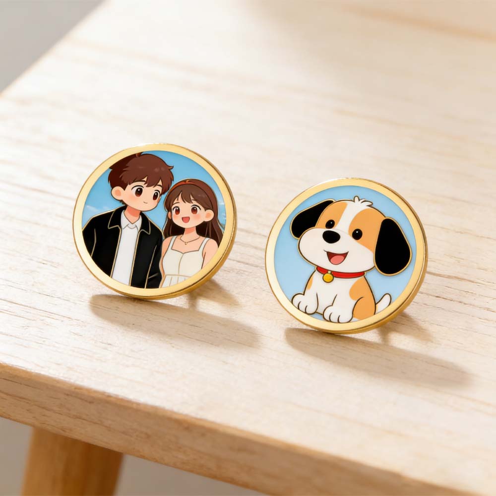 プリントデマンドフォトタグパーソナライズブローチカスタム国旗 - Tuxedo Lapel Pin のレビューと価格
