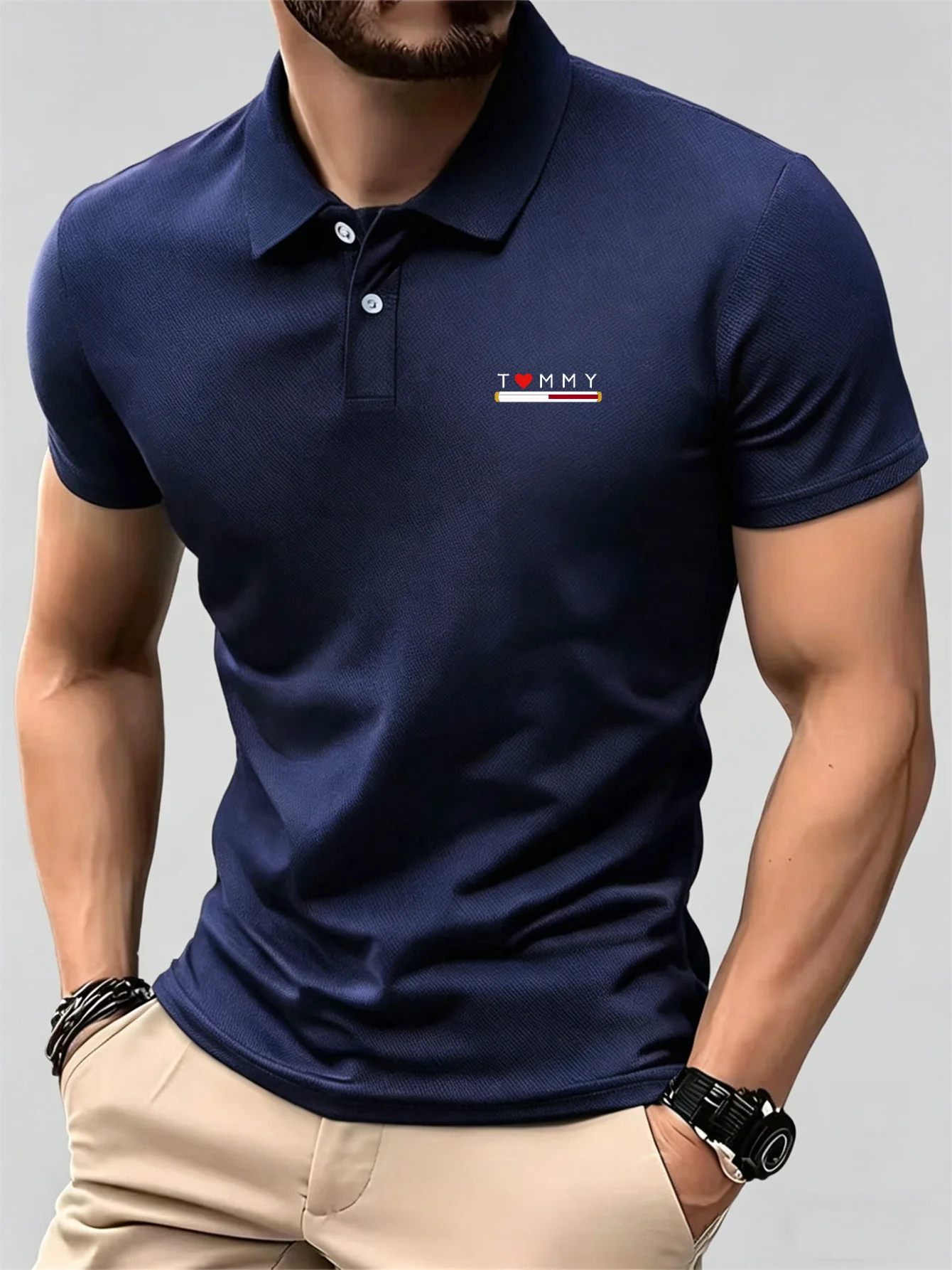 新しい通気性のある半袖ボタンダウンポロシャツ男性用カジュアル - Men'S Formal Wear Rental のレビューと価格