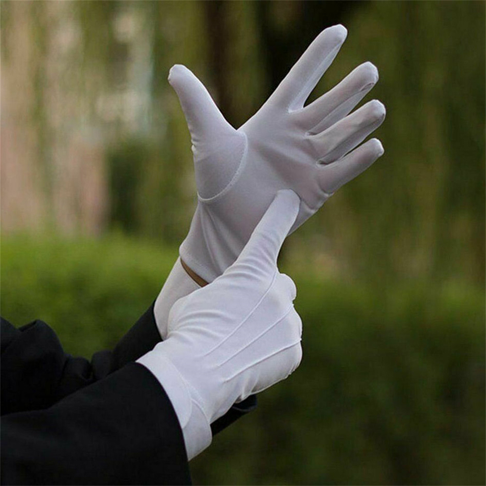 男性と女性のためのフォーマルチュキシードグローブ、名誉ガード - Formal Wear Gloves Men のレビューと価格
