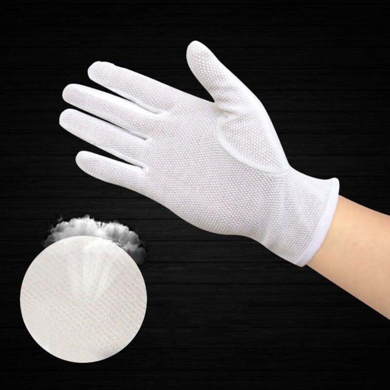 4 個白綿手袋男性フォーマルタキシード制服手袋名誉ガードパレ - Formal Wear Gloves Men のレビューと価格