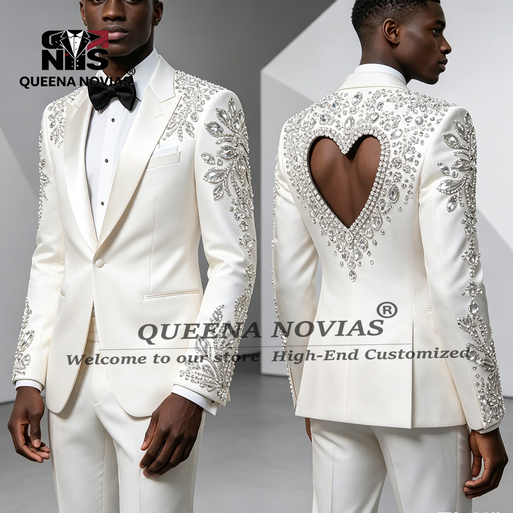 高級ビジネススーツ メンズフォーマルウェア ジュエリーストー - Men Formal Wear Without Suit のレビューと価格
