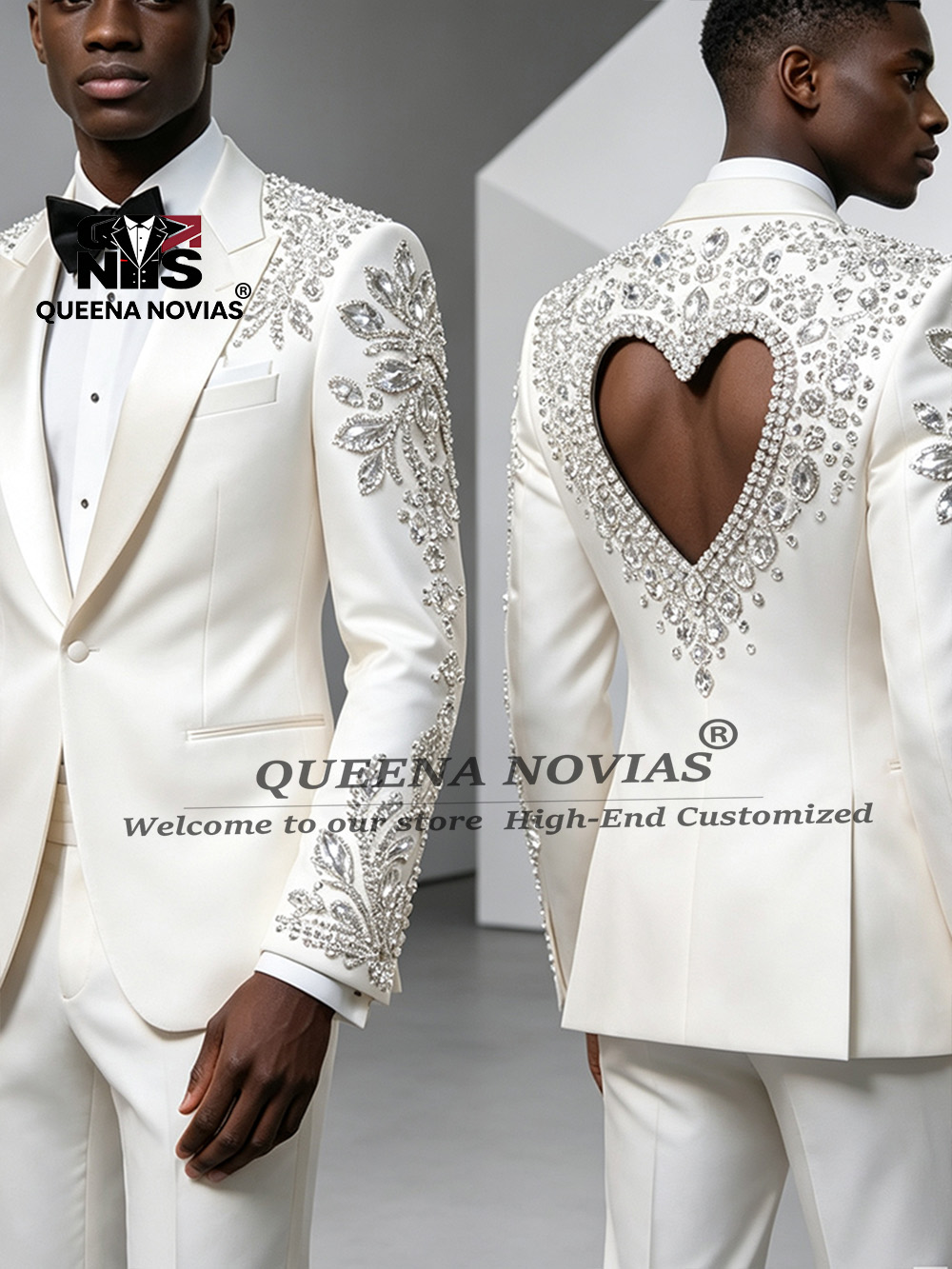 高級ビジネススーツ メンズフォーマルウェア ジュエリーストー - Men Formal Wear Without Suit のレビューと価格