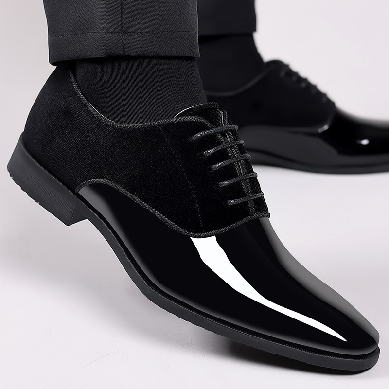 メンズレザーレースアップシューズ,フォーマルフォーマルシュー - Formal Wear For Men In Wedding のレビューと価格