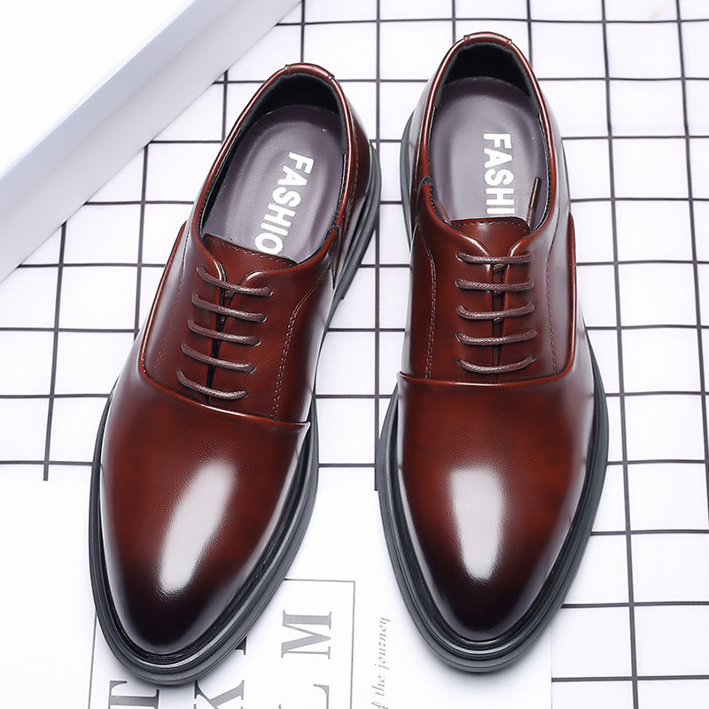 男性ドレスシューズフォーマルオックスフォードクラシックビジネ - Formal Wear For Men In Wedding のレビューと価格