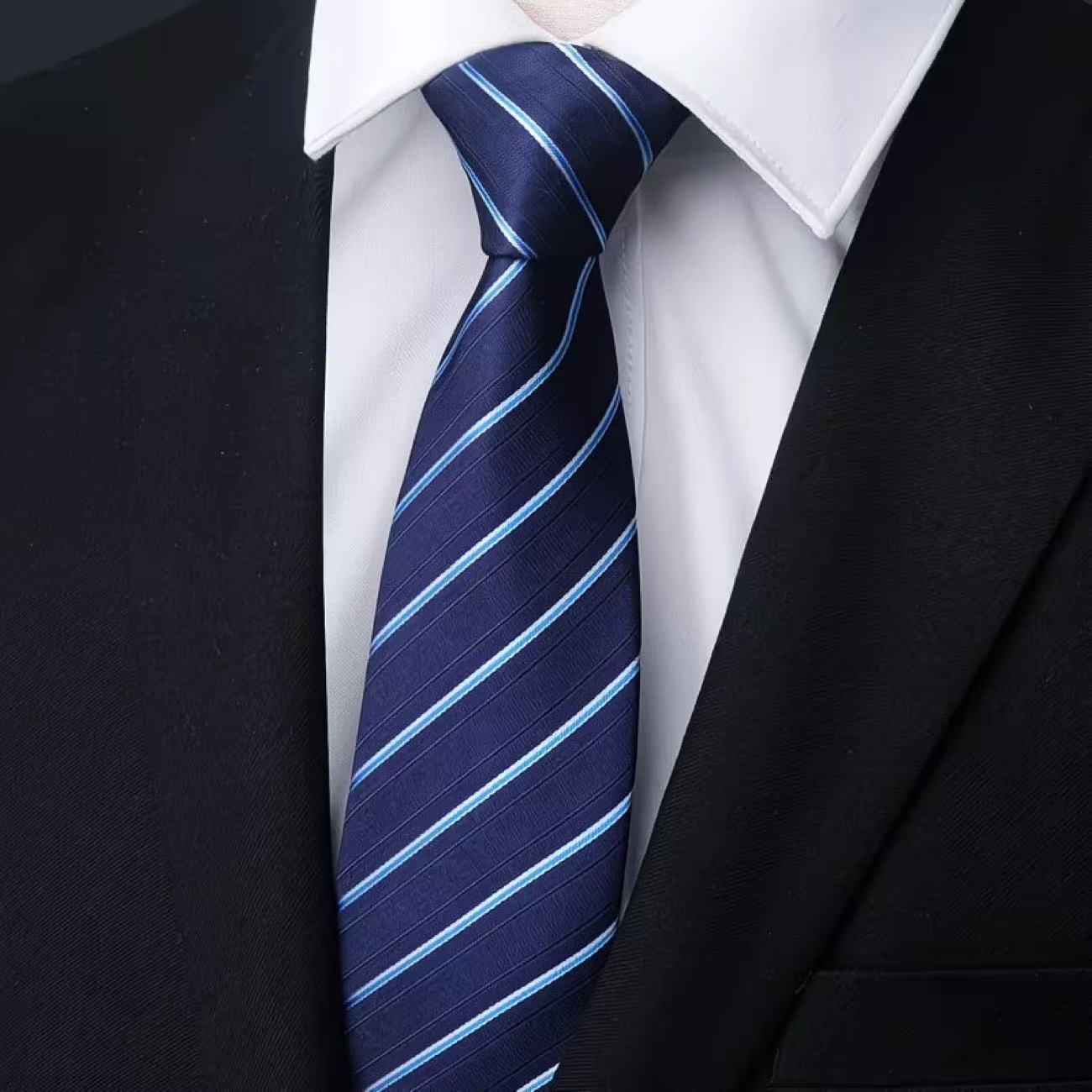 6 個入りメンズ ジップタイ ネクタイ 幅 8 センチメート - Men Formal Wear With Tie のレビューと価格