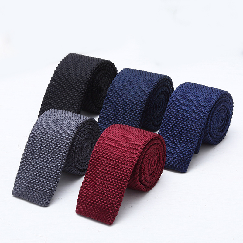 6cm幅の無地黒白ニットネクタイ メンズ フォーマルファッシ - Men Formal Wear With Tie のレビューと価格
