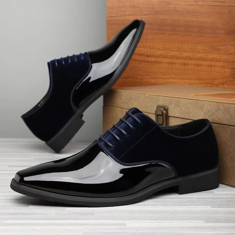 メンズカラーブロックオックスフォードドレスシューズ、レースア - Formal Wear For Men In Wedding のレビューと価格