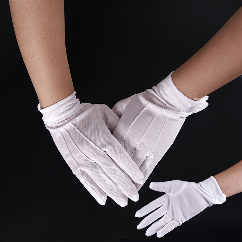 ファッションデザイン 1 ペア白フォーマル手袋白名誉ガードパ - Formal Wear Gloves Men のレビューと価格