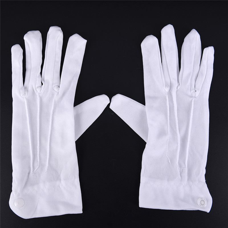 ファッションデザイン 1 ペア白フォーマル手袋白名誉ガードパ - Formal Wear Gloves Men のレビューと価格