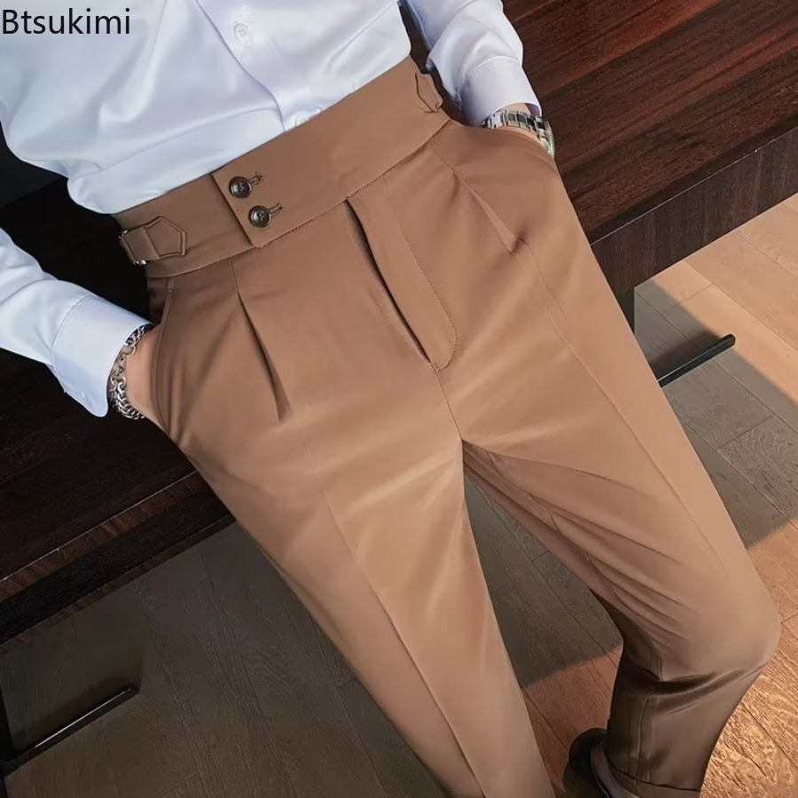 2026年新作 メンズ 無地 スーツパンツ クラシックボタン - Men'S Formal Wear Rental のレビューと価格
