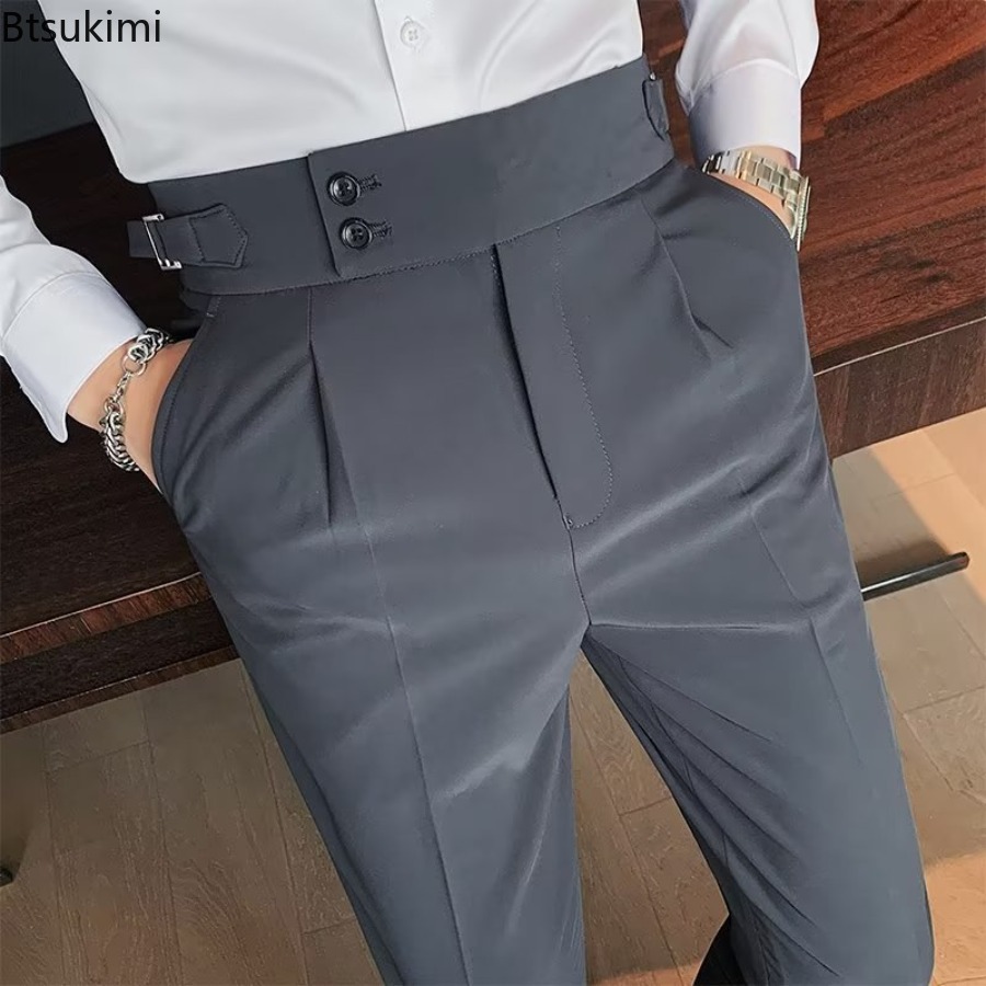 2026年新作 メンズ 無地 スーツパンツ クラシックボタン - Men'S Formal Wear Rental のレビューと価格