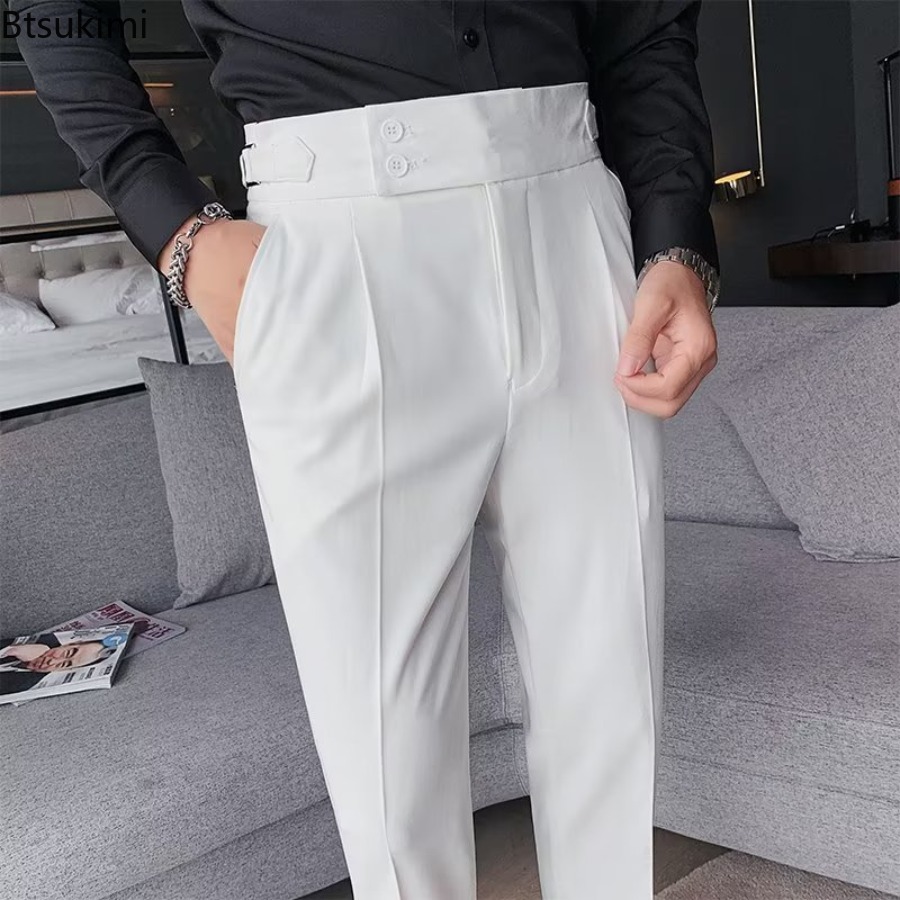 2026年新作 メンズ 無地 スーツパンツ クラシックボタン - Men'S Formal Wear Rental のレビューと価格
